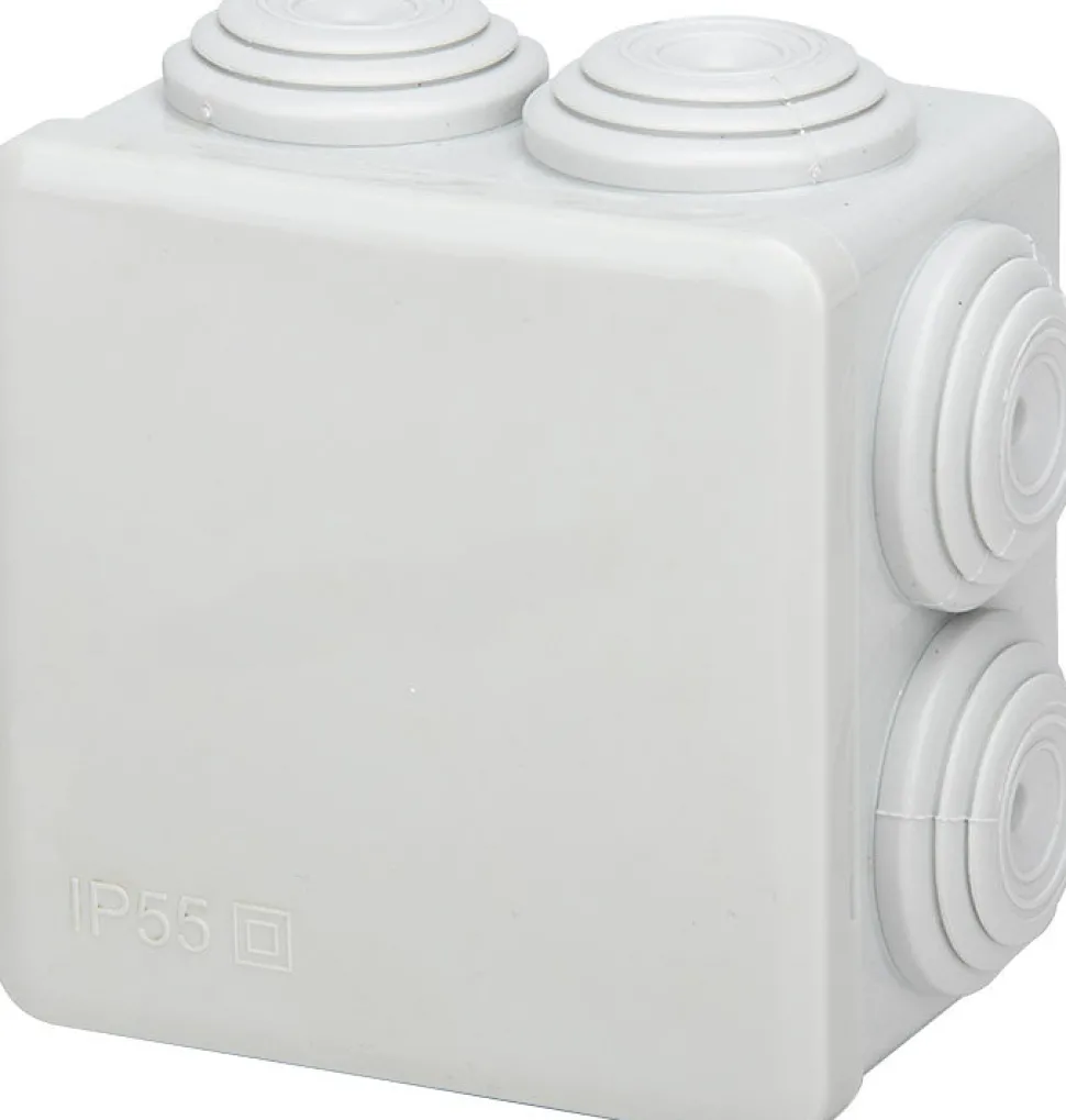 Boîte de dérivation IP55 60x60x40mm - Blanc - Zenitech