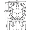 Boîte d'encastrement multimatériaux - Batibox - LEGRAND - Diamètre 67 x 40 mm - 1 poste