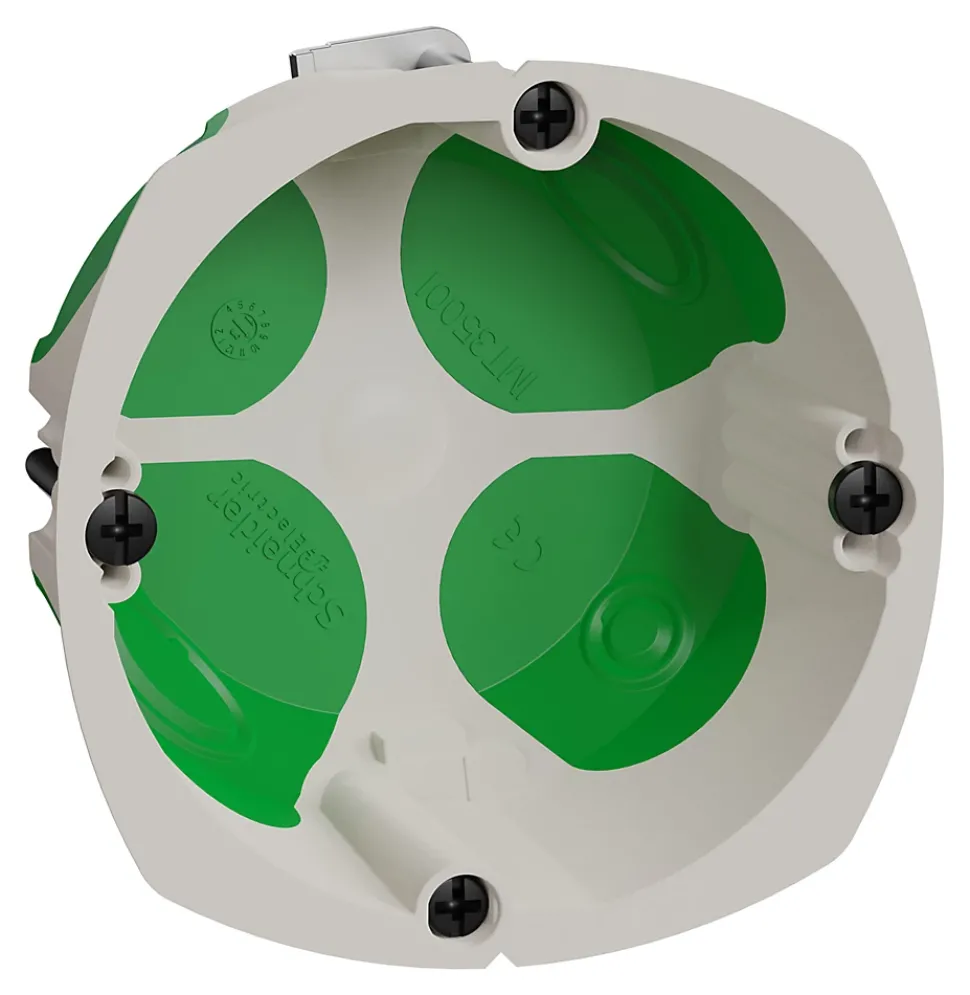 Boîte d'encastrement 1 poste étanche diamètre 67 mm profondeur 40 mm Multifix Air Schneider Electric, 10 pièces