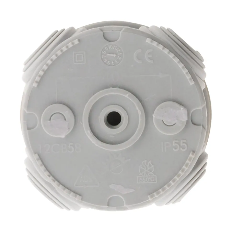 10 Boîte dérivation IP55 diamètre 70x35mm Zenitech