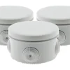 3 boîtes dérivation IP55 diamètre 80x40mm Zenitech