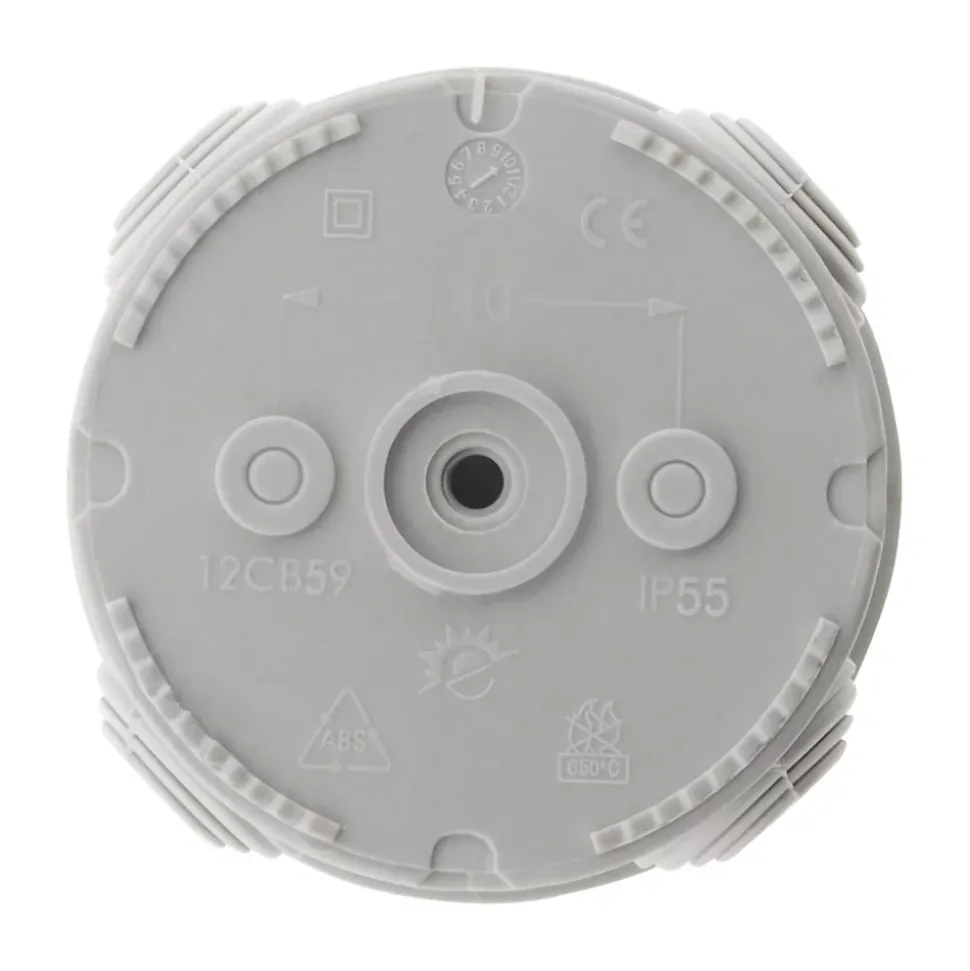 3 boîtes dérivation IP55 diamètre 80x40mm Zenitech