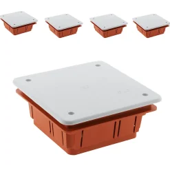 5 boîtes dérivation 92x92x45mm Zenitech