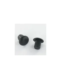 Bouchon Diamètre du corps 9 Diamètre de tête: 13 Longueur sous tête 6.4 nylon noir - 1000 pièces
