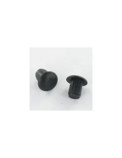 Bouchon Diamètre du corps 5 Diamètre de tête: 6.6 Longueur sous tête 5.5 nylon noir - 100 pièces