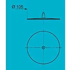 Bouchon Wirquin Frisby blanc cassé ø105 mm