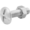 10 boulons poêlier inox A2 5 x 20 mm