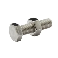 10 boulons tête héxagonale inox 8 x 20 mm