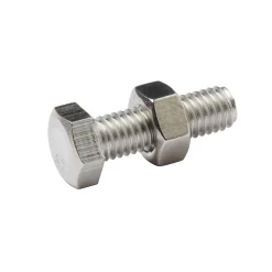 10 boulons tête héxagonale inox 5 x 16 mm