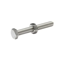10 boulons tête héxagonale inox 6 x 45 mm