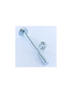 Boulon (vendu avec Ecrou) TRCC JAPY tête ronde collet carré M10X200 Filetage partiel Acier zingué - 5 pièces