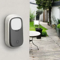 Bouton d'appel supplémentaire sans fil sans pile pour le carillon Bamboo - Bamboo Push - Avidsen - 102503