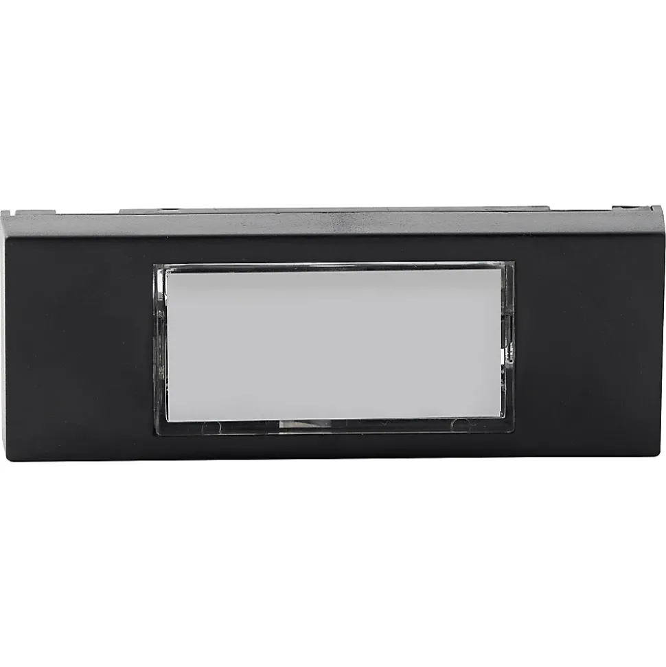 Bouton de sonnette filaire lumineux Blyss noir horizontal