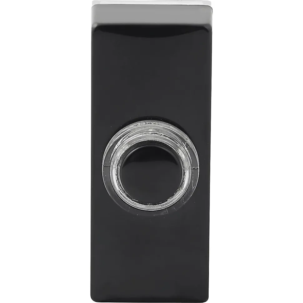 Bouton de sonnette filaire lumineux Blyss noir