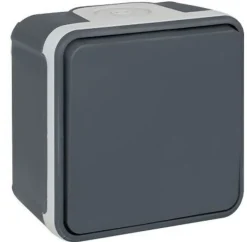 Bouton poussoir 10A - IP55 - OXXO Couleur Gris