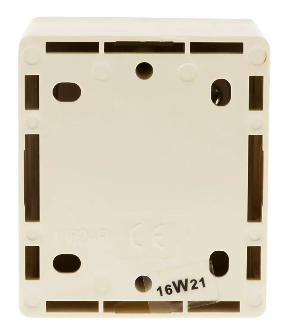 Bouton poussoir 10A saillie - blanc - Beijing - Zenitech