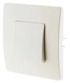 Bouton poussoir bornes auto - blanc - Venus - Zenitech
