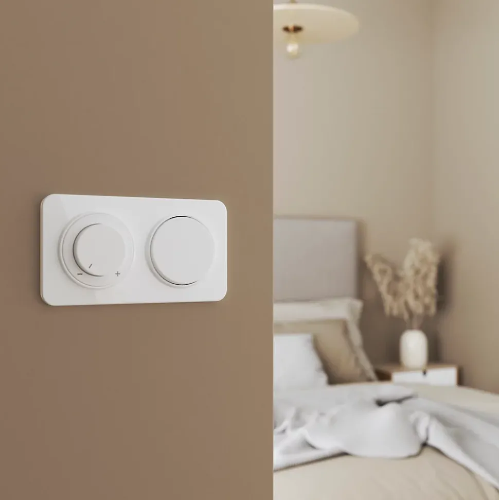Bouton poussoir Jacobsen Espen blanc à composer