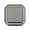 Bouton poussoir Legrand Plexo gris en saillie