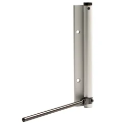 Bras à ressort ferme porte, a corps très fin en Aluminium anodisé argent