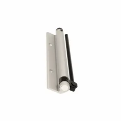 Bras à ressort ferme porte, a corps très fin en Aluminium anodisé argent