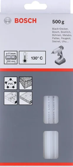 Bâtonnet de colle Bosch basse température 200 mm 500g gris