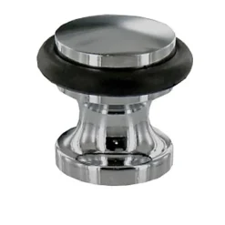 Butoir de porte Diall Zamak chromé Ø 2,9 cm