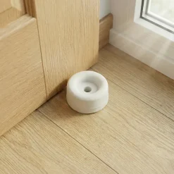 10 butoirs ø30 mm caoutchouc blanc Diall
