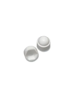 Cache Ecrou ou cache tête vis Tête hexagonale TH M10 nylon blanc Sur plat 16 - 1 pièce