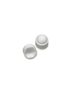 Cache Ecrou ou cache tête vis Tête hexagonale TH M22 nylon blanc Sur plat 32 - 10 pièces