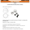 Cache Ecrou ou cache tête vis Tête hexagonale TH M6 Nylon RAL7001 Sur plat 10 - 200 pièces
