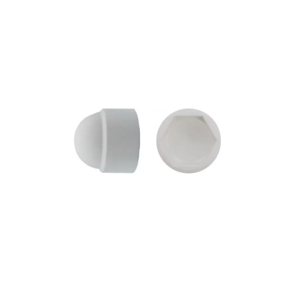 200 Cache-Ecrous Blanc Clé de 10 - M6 mm - Polyamide - D-Work