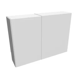 Cache nourrice plomberie ATOLE en acier Blanc - Largeur réglable - Taille 1