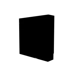 Cache nourrice plomberie ATOLE en acier Noir - Largeur fixe - Taille 1 : 450 x 450 x 150 mm