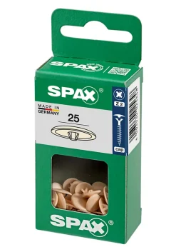 Cache-vis vis Z2 beige ø12 mm - 25 pièces