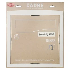 Cadre d'encastrement Blanc neige brillant RAL 9016