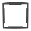 Cadre d'encastrement Gris anthracite aspect sablé REN 0206