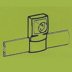 Cadre 1 poste appareillage saillie pour plinthe 80 x 20 mm Legrand