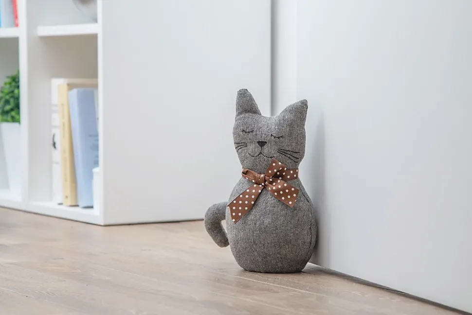 Cale porte chat Rei tissu ⌀10,5x H.25,5 cm