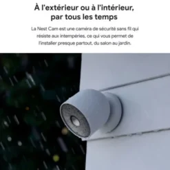 Caméra de sécurité Google Nest Cam intérieure/extérieure connectée sur batterie