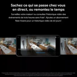 Caméra de sécurité Google Nest Cam intérieure/extérieure connectée sur batterie