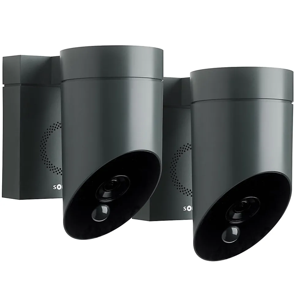 Caméra de surveillance extérieure Somfy 1870472, lot de 2