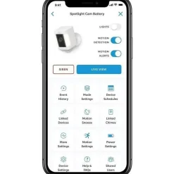 Caméra de surveillance - RING - Spotlight Cam Plus Batterie - HD 1080p - Vision nocturne couleur