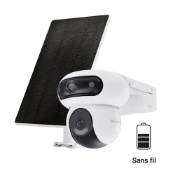 Caméra de vidéosurveillance extérieure avec panneau solaire Ezviz CS-HB90/SP-R100 blanc