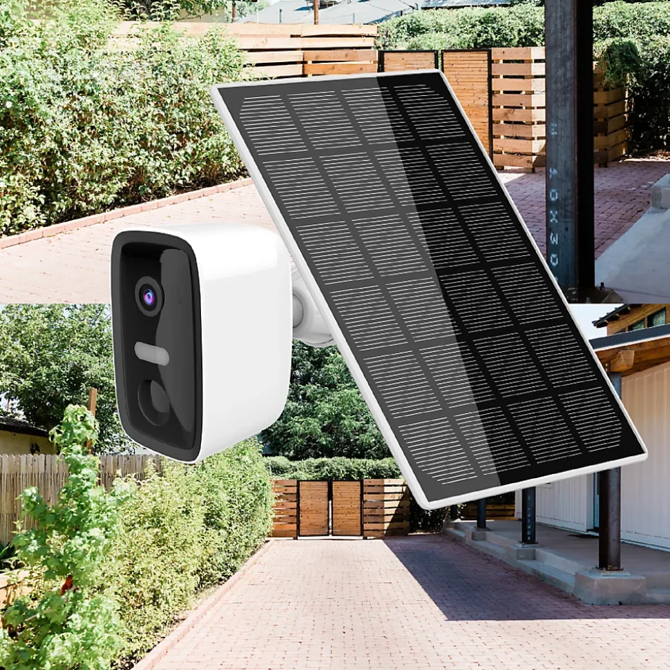Caméra de vidéosurveillance sans fil extérieure Chacon panneau solaire