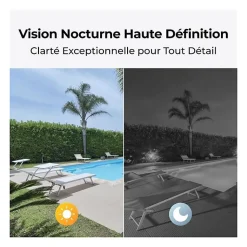 Caméra extérieure - REOLINK - B320 - Panneau solaire - Blanc