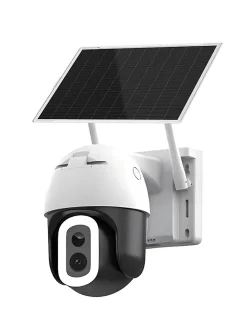 Caméra IP Extérieure Motorisée 4MP Ultra HD Solaire Autonome avec Éclairage LED 800 lm et WiFi Dual Band