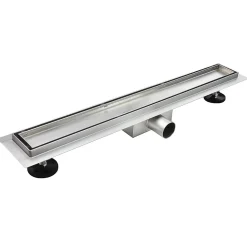 Caniveau de douche Italienne 2en1 CELO L.100 cm à encastrer réversible à carreler ou inox - SANIVERRE