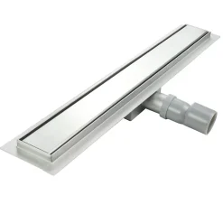 Caniveau de douche Italienne DALA inox L.60 cm anti-odeurs + filtre, drainage performant -SANIVERRE