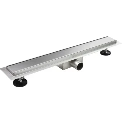 Caniveau de douche Italienne DALA inox L.80 cm anti-odeurs + filtre, drainage performant -SANIVERRE
